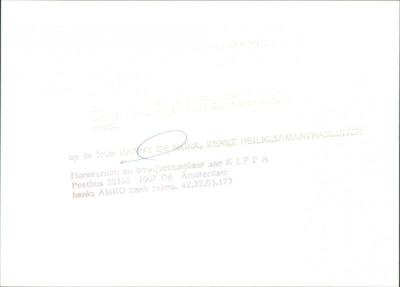 Danny de Munk, Renee Heilig and Samantha Sluiter - Vintage Photograph