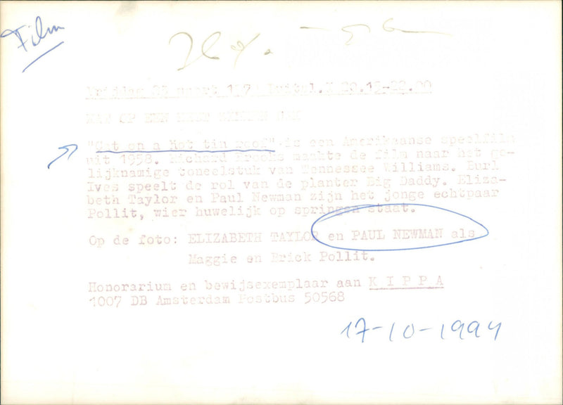 Cat on a Hot Tin Roof - Vintage Photograph