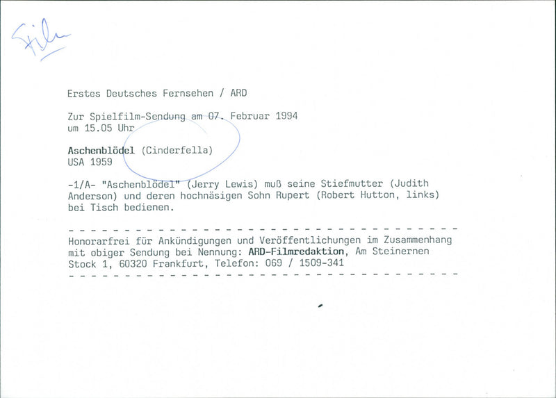 Cinderfella 1959 - Vintage Photograph