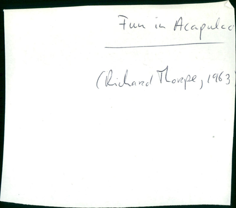 Fun in Acapulco - Vintage Photograph