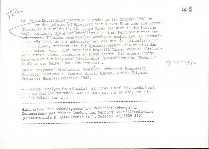 Krótki film o miłości - Vintage Photograph