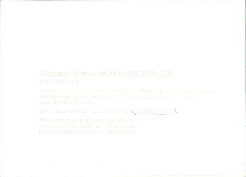 Danny de Munk and Willem Nijholt - Vintage Photograph