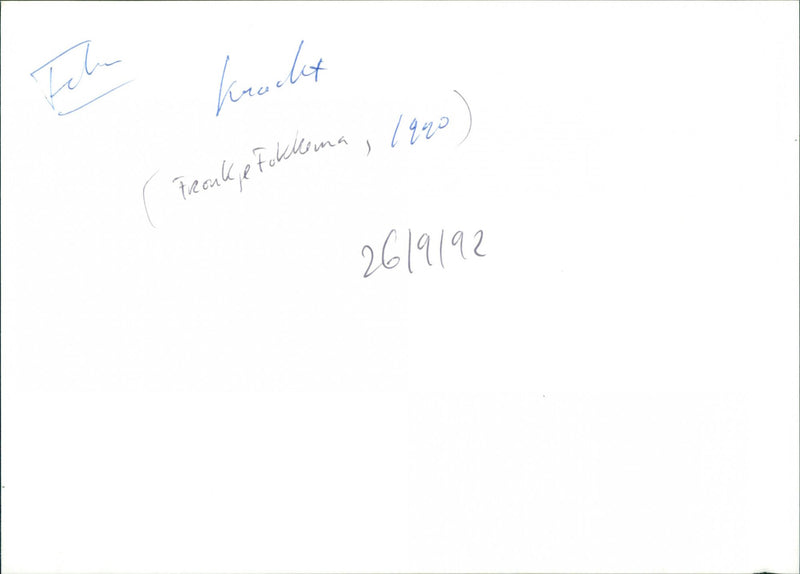 Kracht - Vintage Photograph