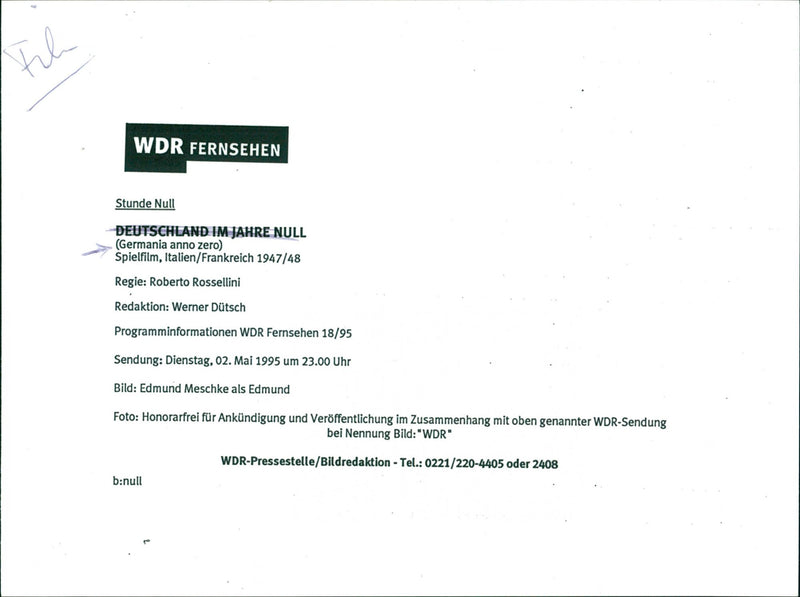 Germania anno zero - Vintage Photograph