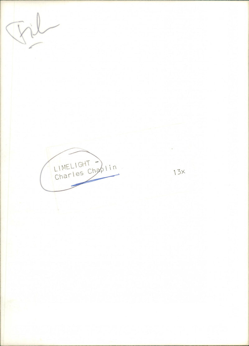 Limelight - Vintage Photograph