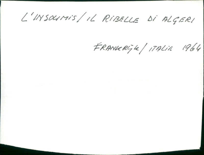 L'insoumis - Vintage Photograph