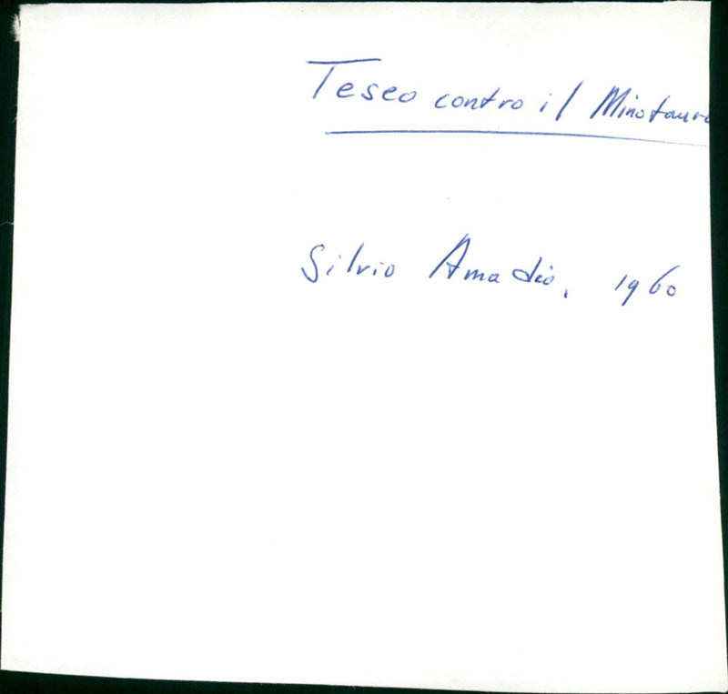 Teseo contro il minotauro - Vintage Photograph