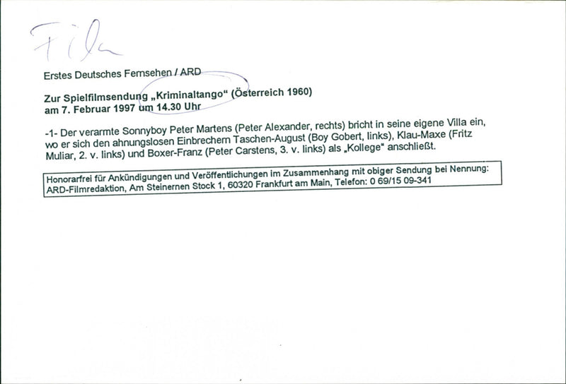 Kriminaltango - Vintage Photograph