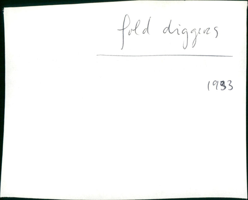 Gold Diggers - Vintage Photograph