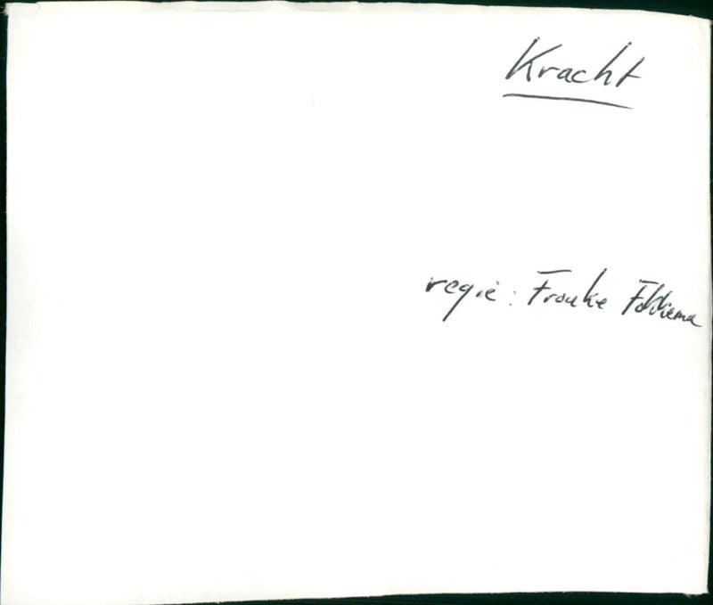 Kracht - Vintage Photograph