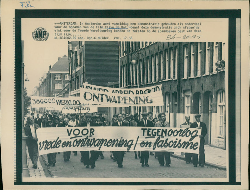 Ciske de Rat - demonstration scene - Vintage Photograph