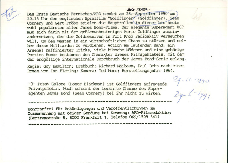 Goldfinger - Vintage Photograph