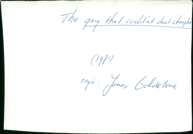 The Gang That Couldn't Shoot Straight 1971 - Vintage Photograph