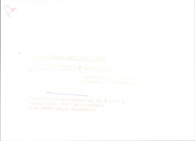 Karo und der liebe Gott - Vintage Photograph