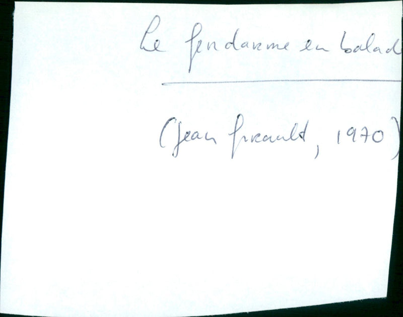 le gendarme en balade - Vintage Photograph