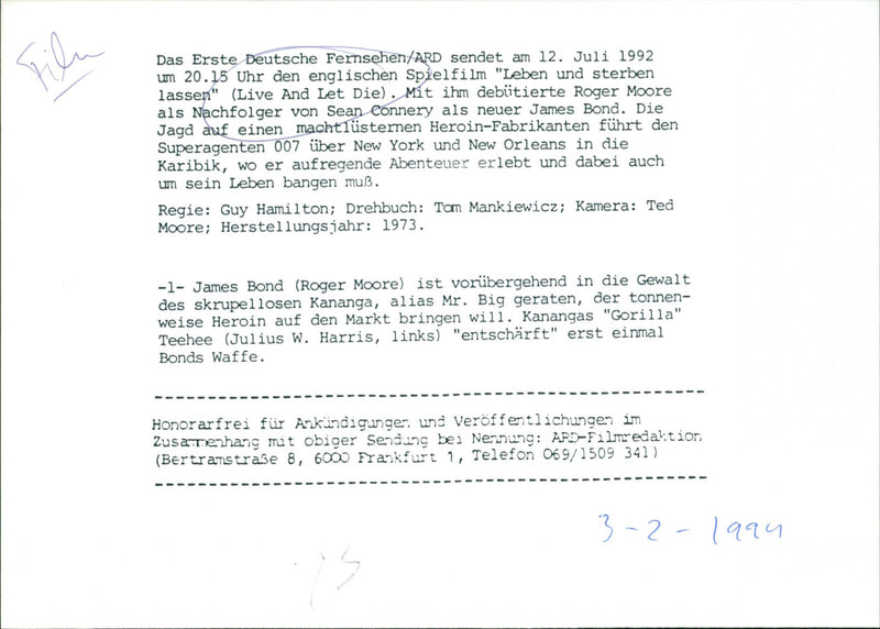 Live and Let Die - Vintage Photograph