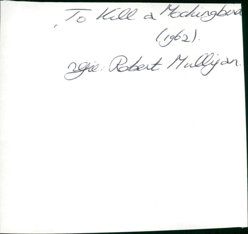 To Kill a Mockingbird - Vintage Photograph