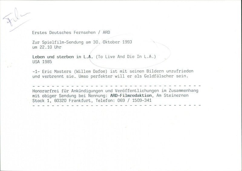 To Live and Die in L.A - Vintage Photograph