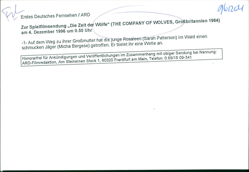 Sarah Patterson and Micha Bergese - The Company of Wolves - Vintage Photograph