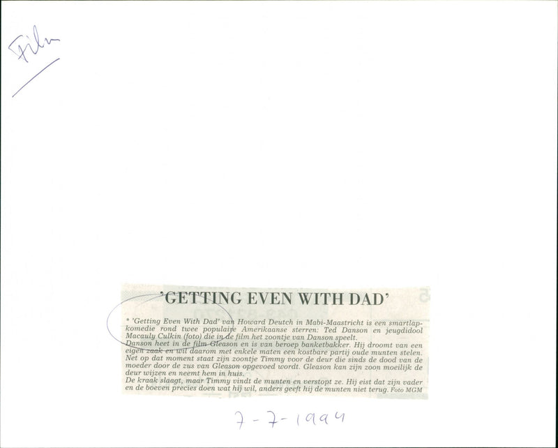 Getting Even with Dad - Vintage Photograph