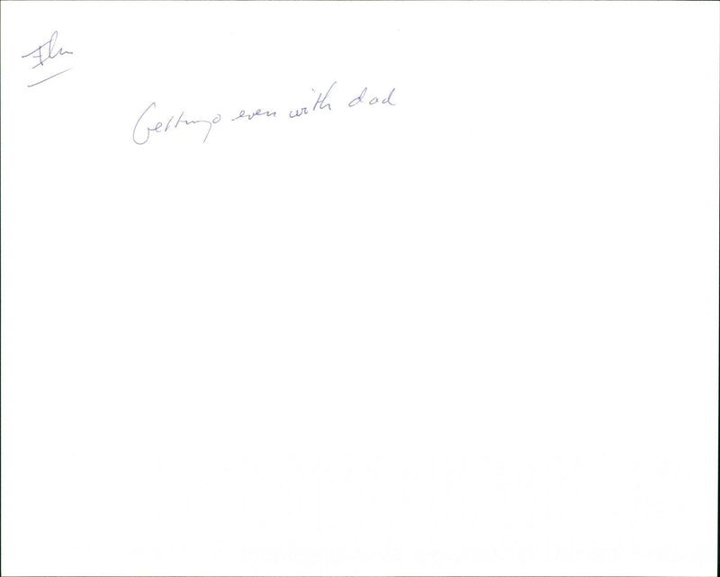 Getting Even with Dad - Vintage Photograph