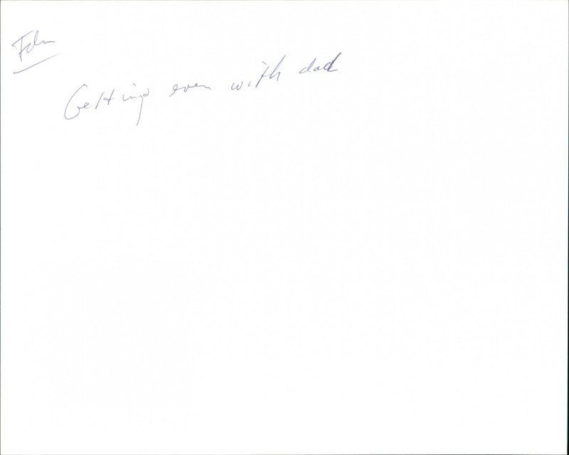 Getting Even with Dad - Vintage Photograph