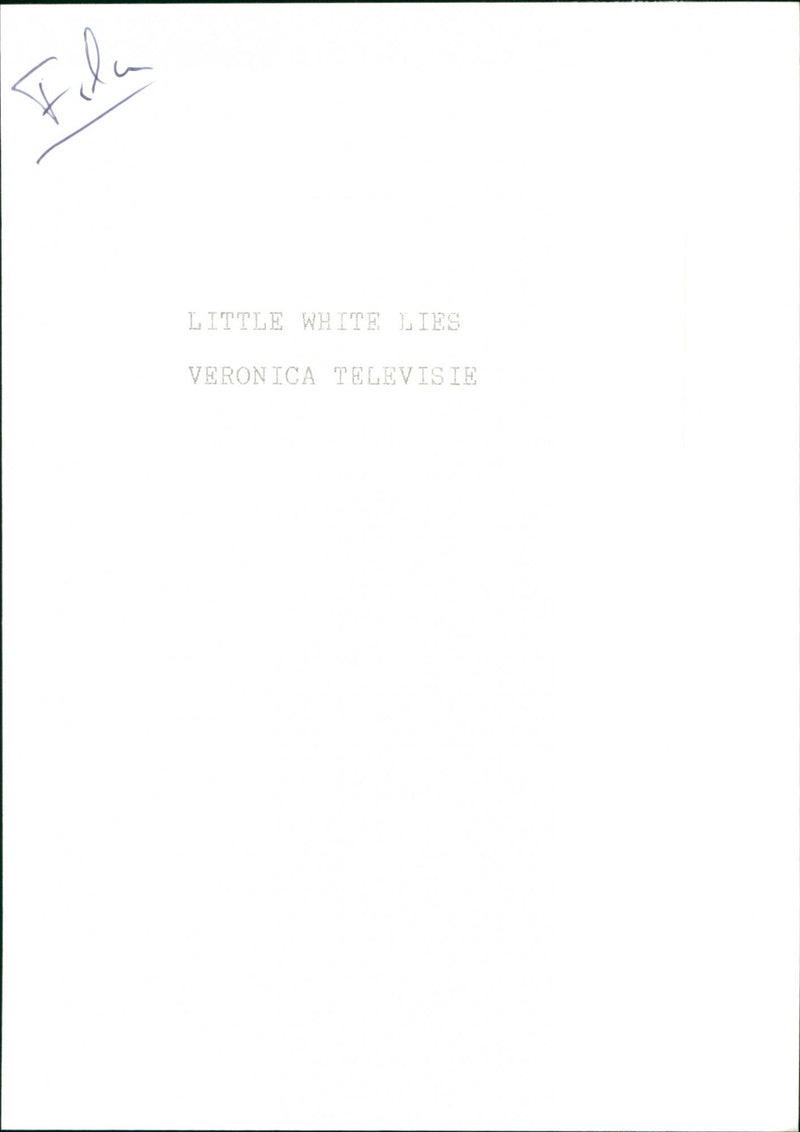Little White Lies - Vintage Photograph