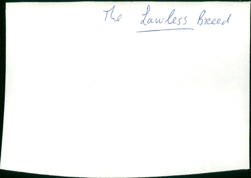 The Lawless Breed - Vintage Photograph