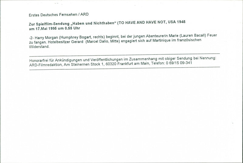 To Have and Have Not - Vintage Photograph