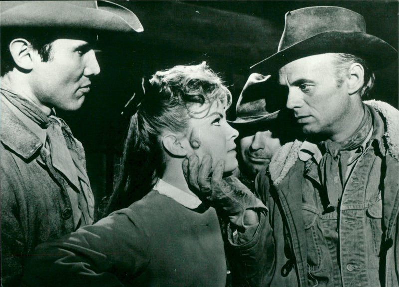 Patrica Owens and Richard Widmark - The Law and Jake Wade - Vintage Photograph