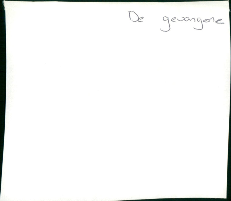 De gevangene - Vintage Photograph