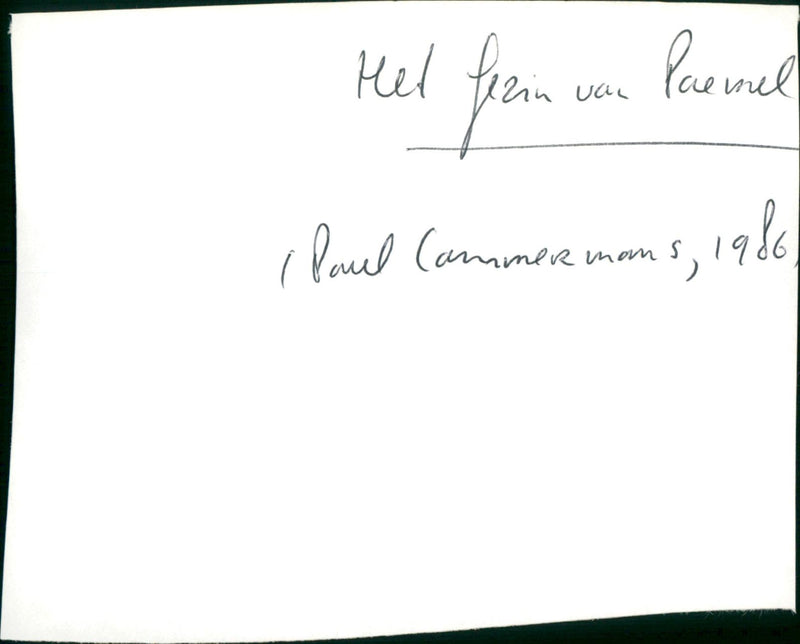 Het gezin van Paemel - Vintage Photograph