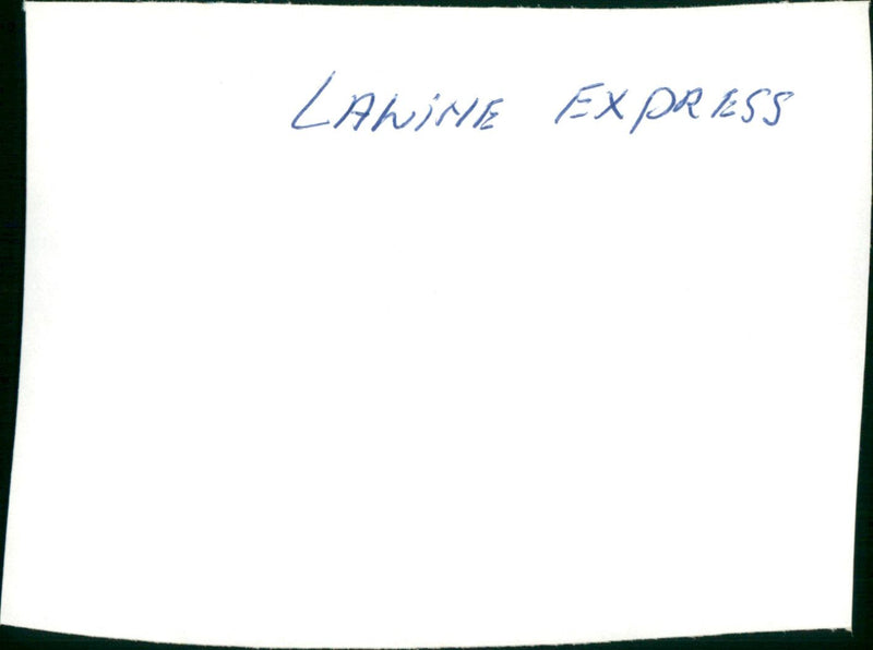 Lawine Express (Avalanche Express) - Vintage Photograph