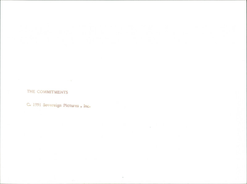 The Commitments - Vintage Photograph