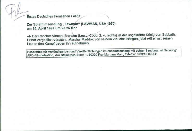 Lawman - Vintage Photograph