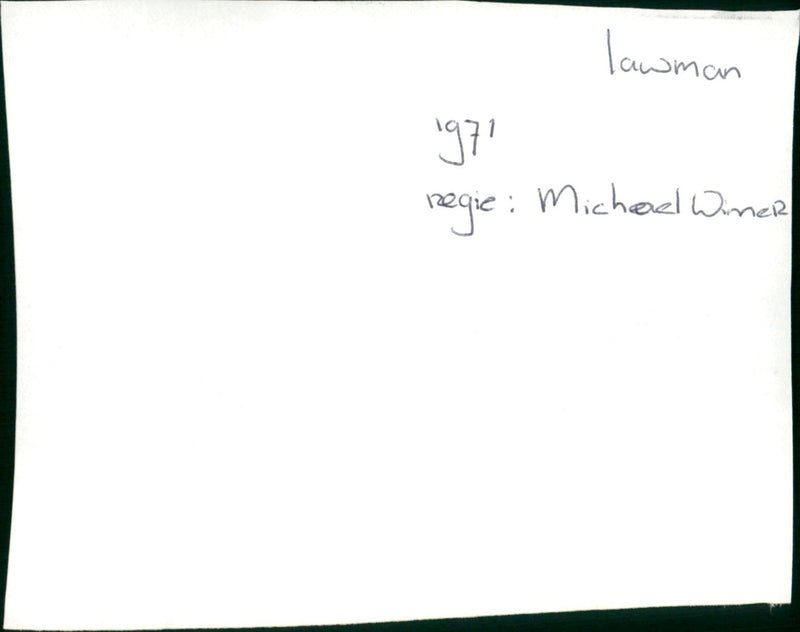 Lawman - Vintage Photograph