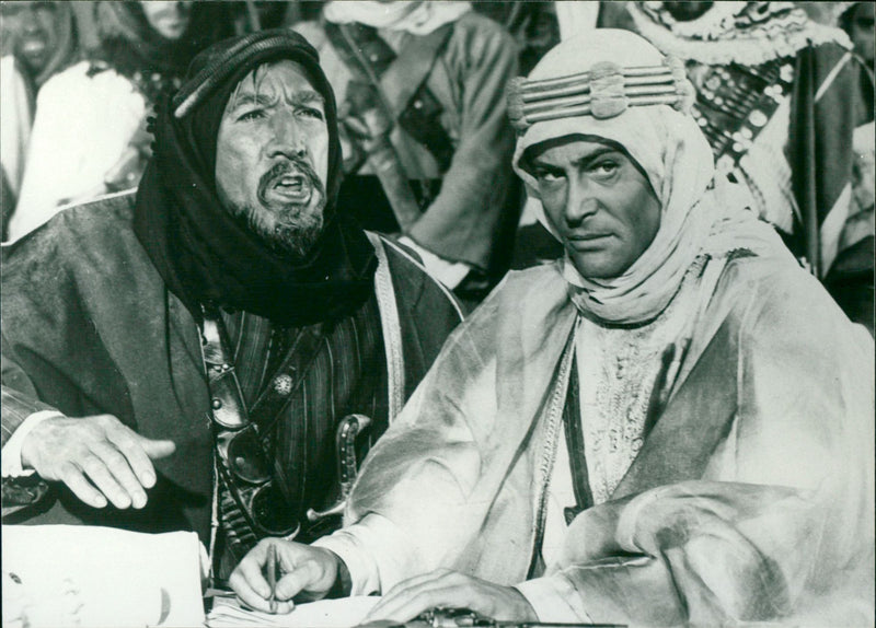 Anthony Quinn and Peter O'Toole - Lawrence of Arabia - Vintage Photograph