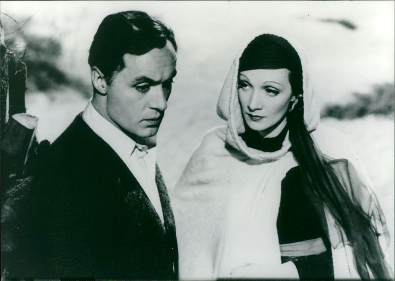 Marlene Dietrich and Charles Boyer - Vintage Photograph