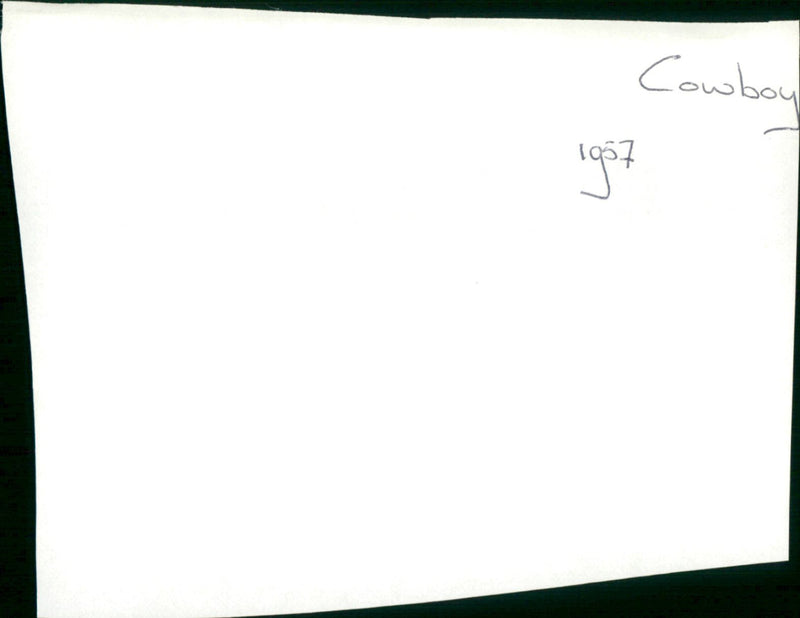 Cowboy - Vintage Photograph