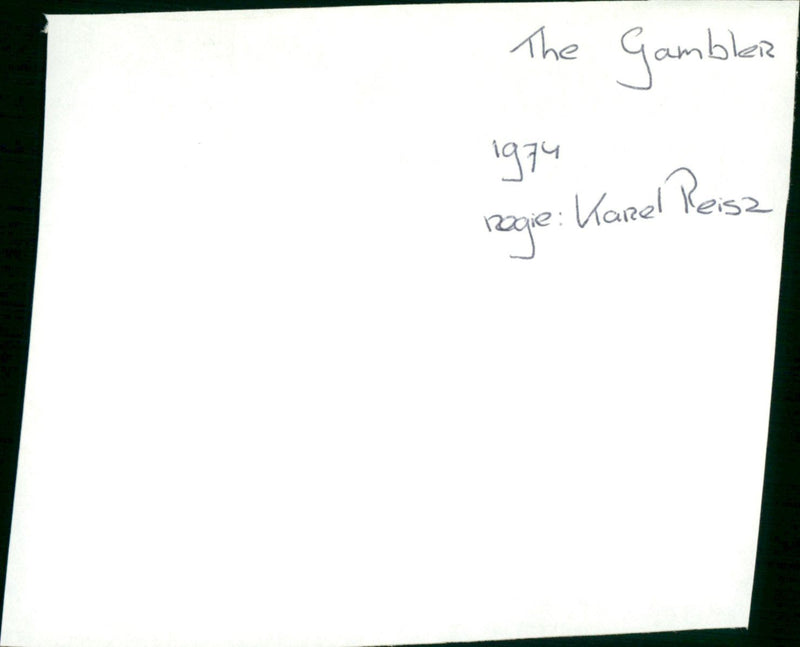 The Gambler 1974 - Vintage Photograph