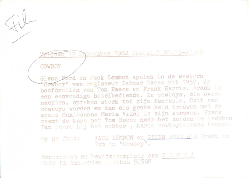 Cowboy - Vintage Photograph