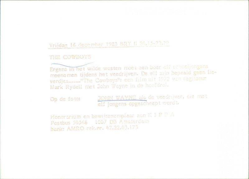 The Cowboys - Vintage Photograph