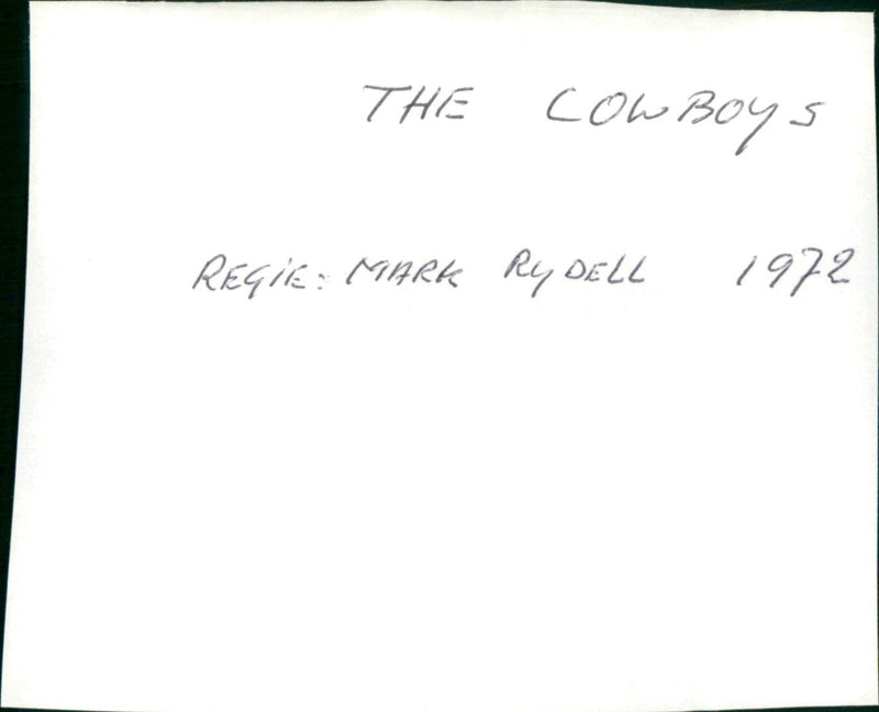 The Cowboys - Vintage Photograph