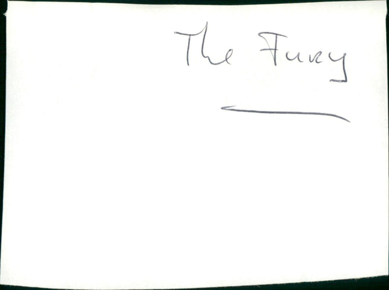 The Fury - Vintage Photograph