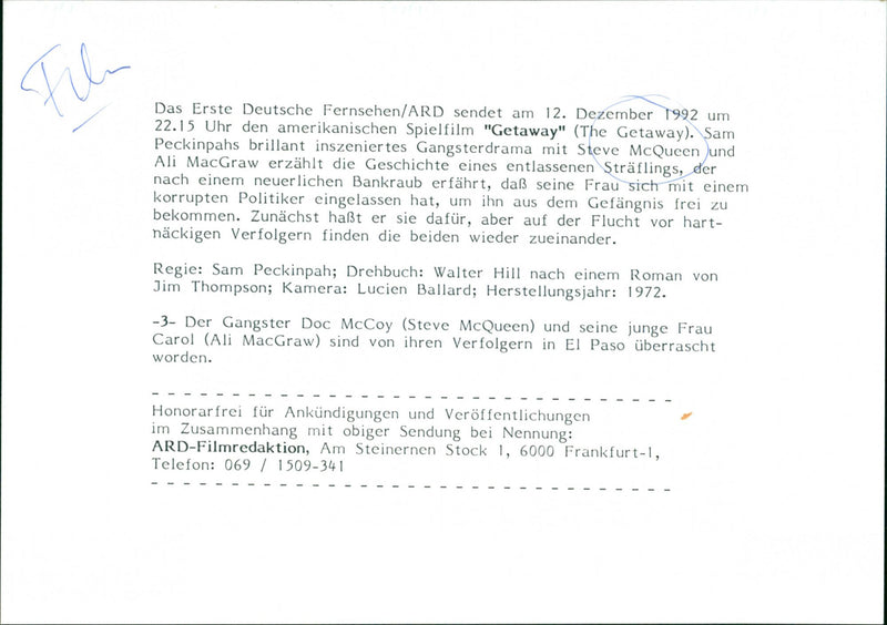 The Getaway - Vintage Photograph