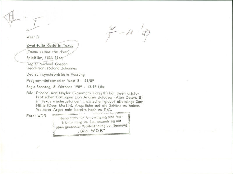 Texas Across the River - Vintage Photograph