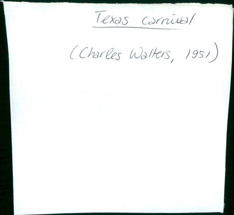 Texas Carnival - Vintage Photograph