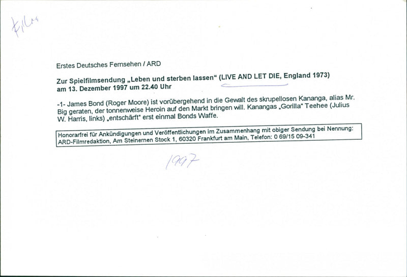 Live and Let Die - Vintage Photograph