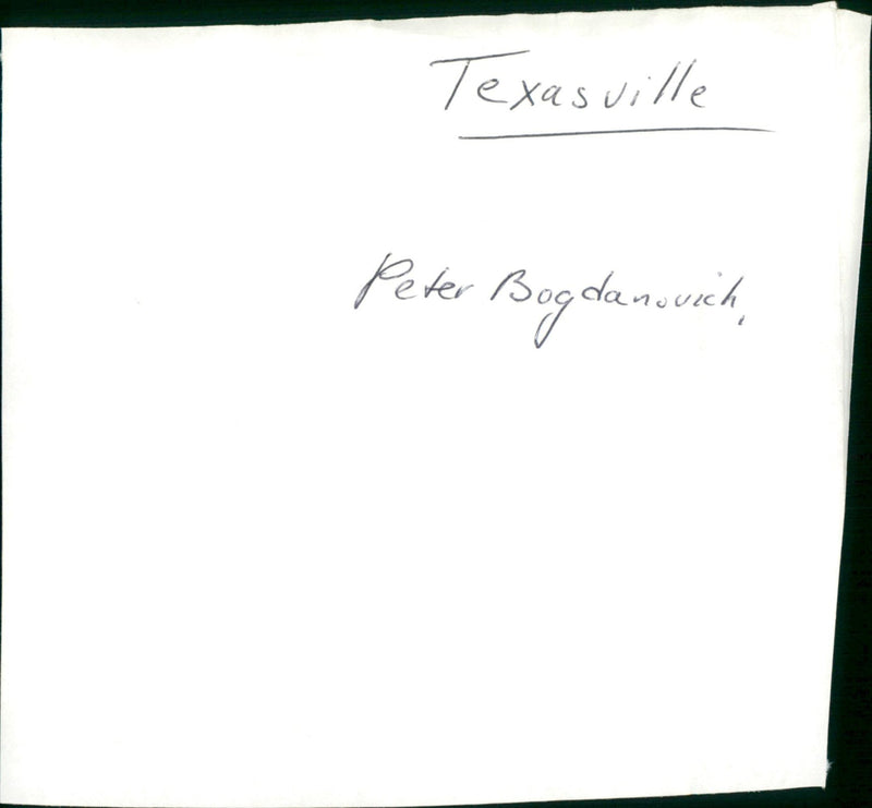 Texasville - Vintage Photograph