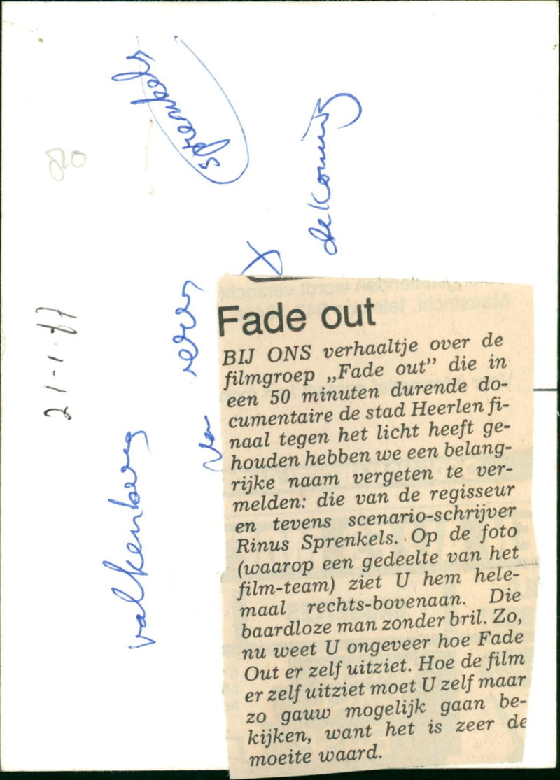 Fade Out - Vintage Photograph